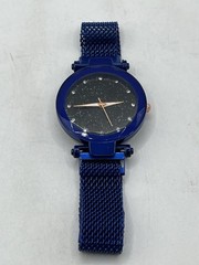 Mesh Belt Starry Sky Ladies Watch with Magnetic Strap