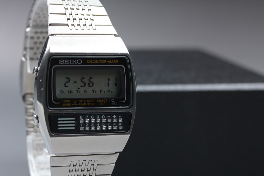 Vintage [Exc+5] Seiko Calculator-Alarm C359-5000 Digital LCD Quartz Men’s Watch