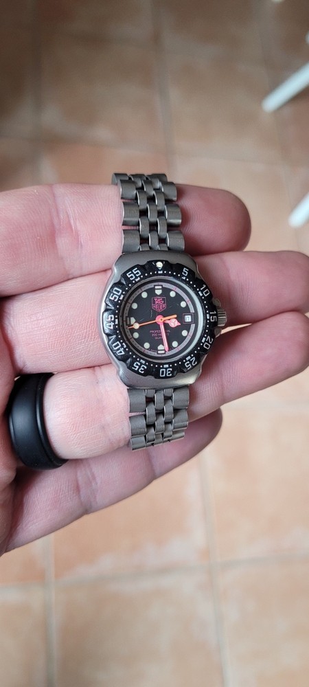 Tag Heuer WA1417.BA0495 Womens Formula 1 Series Watch Black Pink Silver 377.508