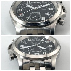 Hamilton 3832 Working Battery Replaced Hamilton Chronograph Watch Men 41.9 Used