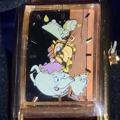 Disney Beauty and the Beast Lunchbox Watch Pin LE COA Ready To Wear | See Video