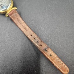 Fossil PC-9545 Womens 30mm Watch Prism Glass Water Resistant Day Date Needs Batt