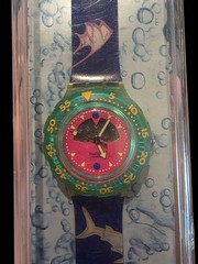 Swatch watch HAPPY FISH SDN101 1991 Scuba In Original Case