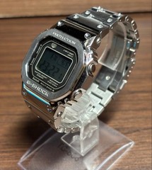 【Excellent】CASIO G-Shock GMW-B5000D-1JF Silver Bluetooth Full Metal Men’s Watch
