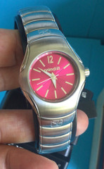 Vintage Ladies Animal Watch ‘Hot Pink Face’ metal strap