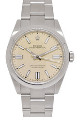 NOS Rolex Oyster Perpetual 41 Beige Dial Mens Watch B/P ’26 134300