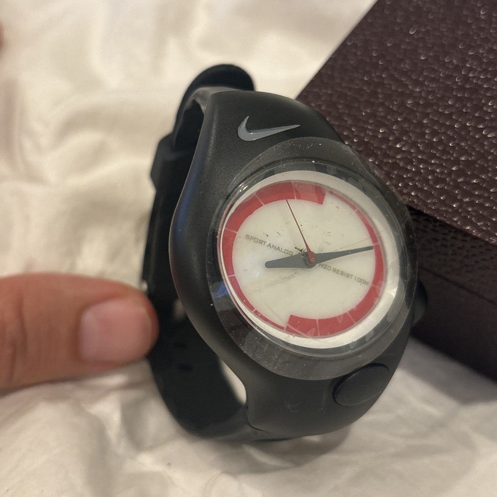NIKE Triax Watch 90s Y2K Asymmetrical Sports 100M WR Japan NEW Needs Battery