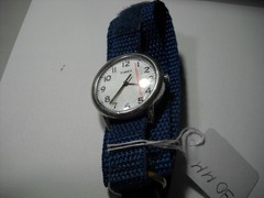 1105L Timex indiglo 34 mm case type 11 WR 50 meters new battery Blue band