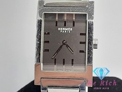 Hermes Tandem TA1.710 Men’s Watch, Gray Silver Stainless Steel Bracelet, Analog