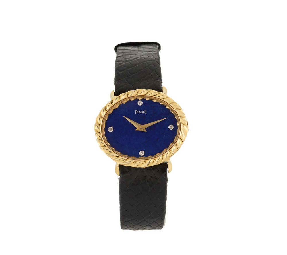 Piaget, Lapis Lazuli 9803, 29.5mm × 24.5mm, Blue Dial Yellow Gold Ladies Watch