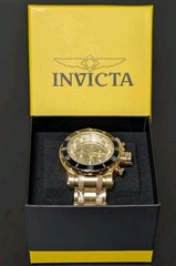 Invicta Coalition Forces Men’s Watch (Model 49093) – Triple Gold & Black