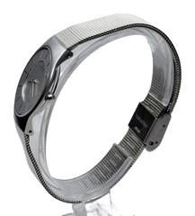 SKAGEN 233SSS KLASSIK MINIMALIST SILVER TONE DIAL STEEL MESH BAND LADIES WATCH