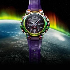 CASIO G-Shock MTG-B3000PRB-1A Analog Bluetooth Radio Solar Carbon Purple