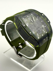 Invicta 49980 S1 Rally Vortce 47mm Chronograph Green Transparent Quartz NIB New