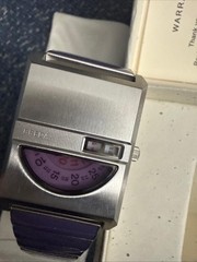 Breda Pulse Tandem Stainless Steel Bracelet Watch, 26mm light Blue/purple