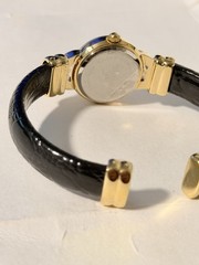 Black Hills Gold 12K Ladies Cuff Watch NOS Box Papers Receipt Adjustable 5-8.5”
