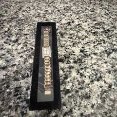 Vintage Elgin Women’s Gold-Tone Dress Watch | Rhinestone Bezel & Linked Bracelet