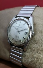 SIGMA-VALMON GENEVE AUTOMATIC ETA2452 SS VINTAGE 60’s RARE 21J SWISS WATCH.