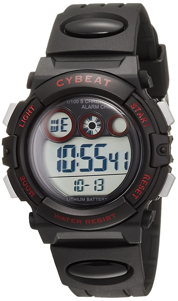 CYBEAT Watch ACY17 ACY17-BK Girl’s Black Polyurethane Band ABS Case Digital NEW