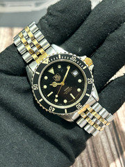Vintage Tag Heuer 1000 Professional 980.020N Black Gold Qz Men’s watch b341