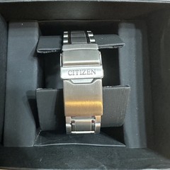 New Citizen Eco-Drive Super Titanium Black Dial Diver Watch BN0200-56E