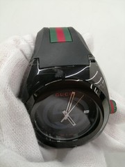 [A3N] Gucci Sync 137.1 Quartz Analog Date Red Resin Men Watch [x7p]