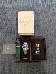 Seiko 5 Sports Rowing Blazers Automatic Blue Dial Day/Date 100m Box Papers