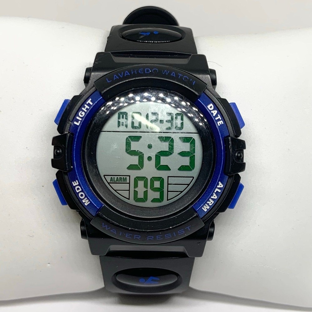 LAVAREDO Mens Digital Sports Military watch Waterproof 43mm running