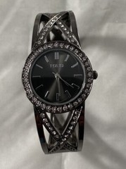 Ladies Folio FMD BNG003, IF281 Silver Watch *Needs Battery* Adjustable Band