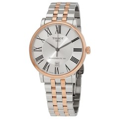 Tissot Men’s Carson Automatic Silver Dial Two-Tone Watch – T1224072203300 NEW
