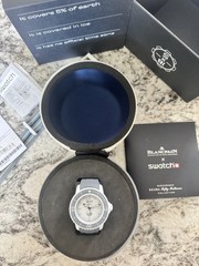 Swatch x Blancpain Fifty Fathoms Antarctic Ocean Ref SO35S100 with WB Strap