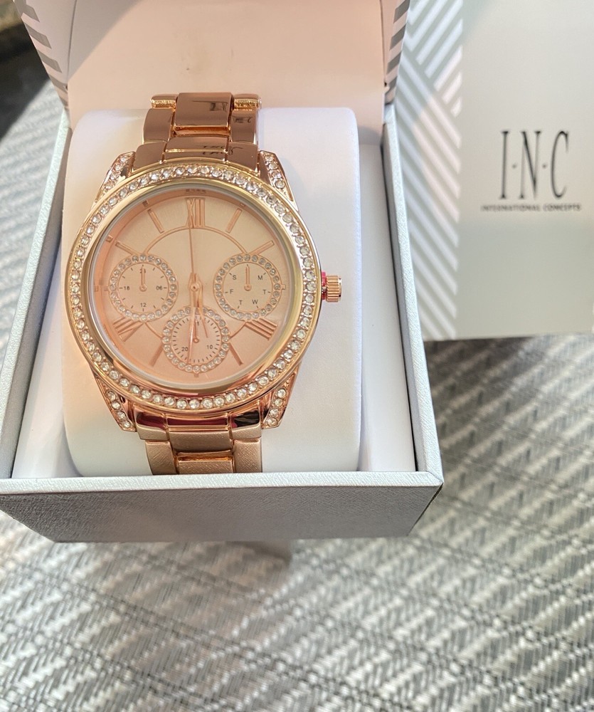 I N.C. International Concepts Women’s Rose-Gold Watch NEW!