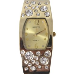 [A1R] ABISTE Bangle Watch Ladies Quartz Jewelry Watch Gold [w9z]