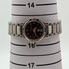 Givenchy Quartz Black Dial Silver Round Wristwatch Japan 078812