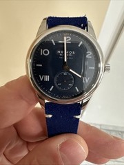 NOMOS CLUB 767 NEOMATIC 39 CAMPUS MIDNIGHT BLUE MODEL 304 AUTOMATIC WATCH