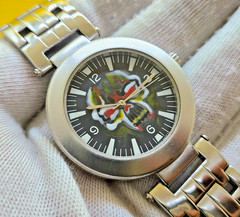 ADI 355 Skull Special Order Casual Quartz 38mm Black Dial Steel Men’s Watch
