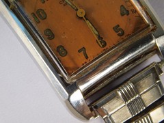 Vintage 1940’s Croton Swiss 17j Bumper Aquamatic Oversize 29mm Tank Watch Works