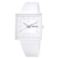 Swatch What If…Allwhite? Quartz White Dial Unisex Watch SO34W700