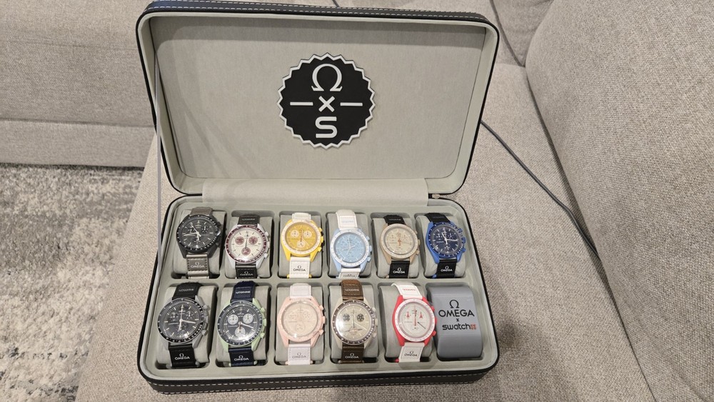 New Swatch Omega MoonSwatch Complete Watch Collection + Custom Case