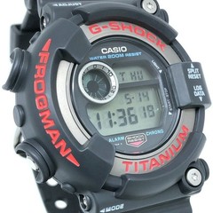 G SHOCK G SHOCK DW 8200 1A FROGMAN 2nd Generation Frogman Titanium Case Dark Gra