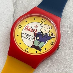 Toyota Goody Retro Limousine Watch Red Yellow Blue Used Working