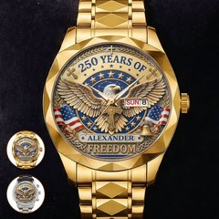 Personalized 250 Years Of Freedom Wrist Alloy Luxury Quartz Watch