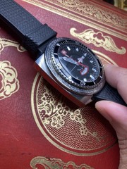 zodiac super sea dragon ZO3701 watch dual time Swiss Made Original Rubber Band