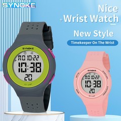 US Womens Girls Outdoor Sport Digital Watch Waterproof Back Light LED Watch Gift