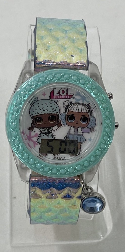 LOL Surprise Digital Light Up Clear Case Translucent Band Watch NWOT