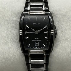 Pulsar VJ22-X030 Womens Watch 23mm Black Dial Date Black Bracelet New Battery 6″