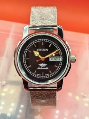 Automatic 8200 21Jewels Restored Dial Black Day/Date Mens Watch Vintage 14