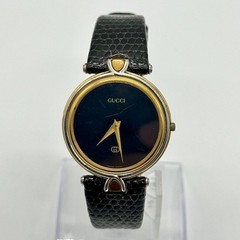 GUCCI Working Quartz Watch Black Dial 2 Hands 4500M [Good] From Japan