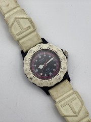 Vintage Timex Formula 1 Style Date Analog Quartz Watch Working New Battery 27mm