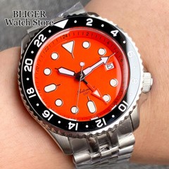 20ATM Waterproof NH34 GMT Watch Men NH34A Chapter Ring 120 Click Bezel Sapphire